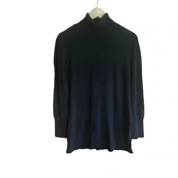 Soft Surroundings Blue Turtleneck Size Small Long Sleeve Bluish Gray - Picture 3 of 7